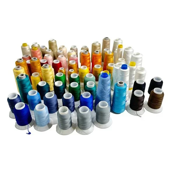 79 Spools of Serger Thread White Blue Yellow Beige YLI Sure Lock - Picture 1 of 6